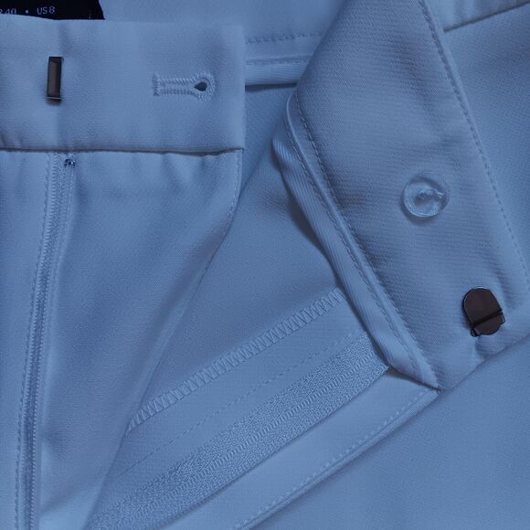 - Little Mistress London White Straight Leg Pants Size US 8 NWOT - Picture 4 of 5